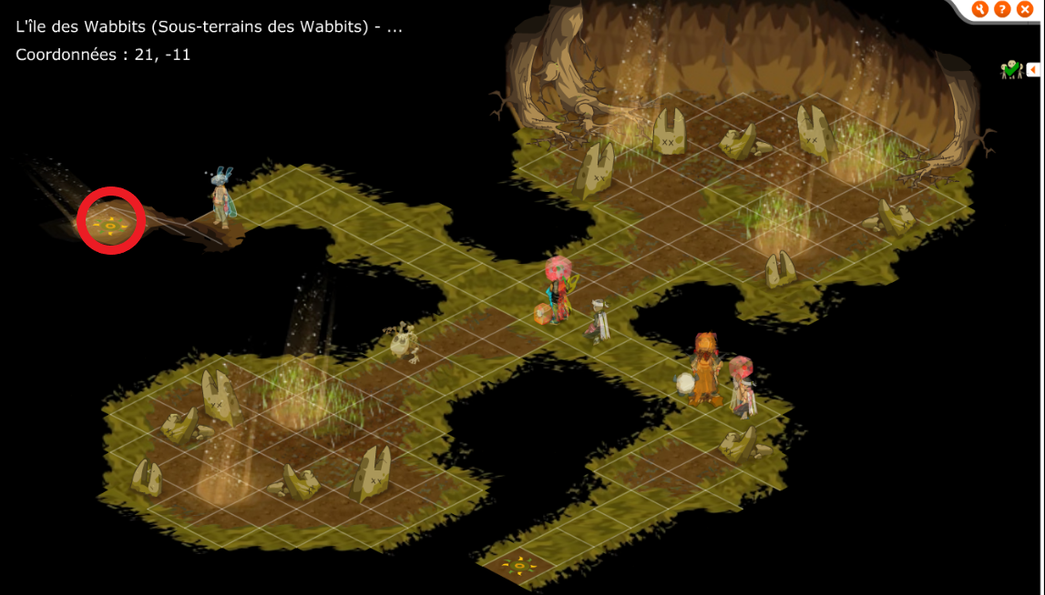 Dofus Retro Château Wa Wabbit, comment y accéder, quel est le chemin pour la panoplie avec les